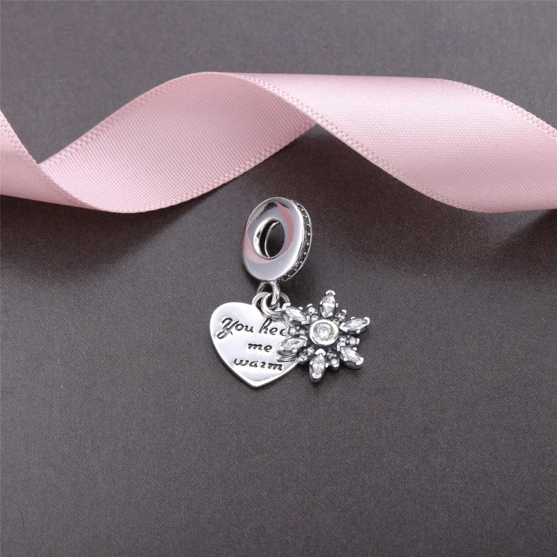 (bilde for) Moderne LovePod PANDORA Rose anheng med klare cubic zirconia - 792012CZ - Vis 2