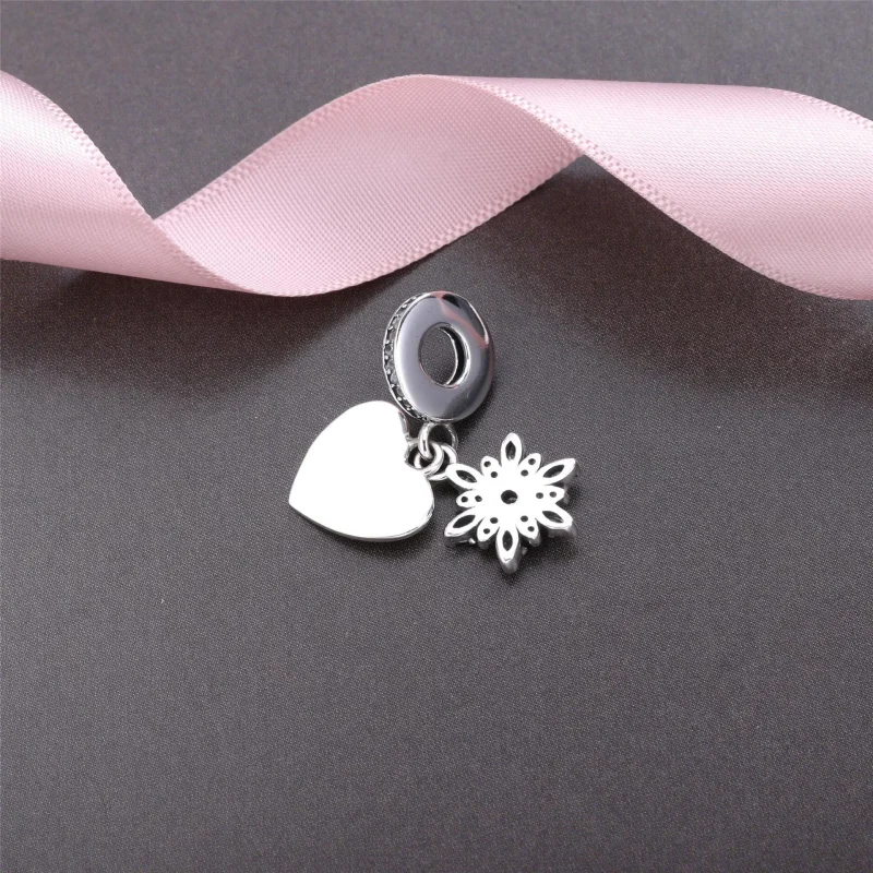 (bilde for) Moderne LovePod PANDORA Rose anheng med klare cubic zirconia - 792012CZ - Vis 3