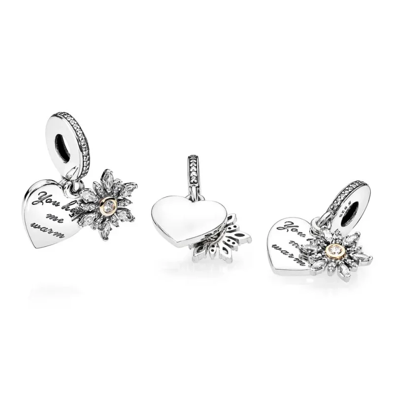 (bilde for) Moderne LovePod PANDORA Rose anheng med klare cubic zirconia - 792012CZ - Vis 4