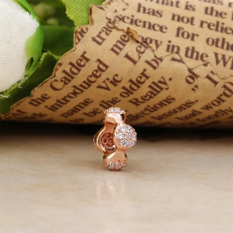 (bilde for) Moderne LovePods PANDORA Rose spacer med klar cubic zirconia - 787292CZ - Vis 2