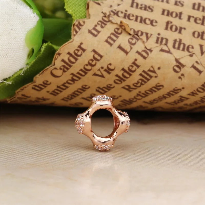 (bilde for) Moderne LovePods PANDORA Rose spacer med klar cubic zirconia - 787292CZ - Vis 3
