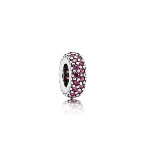 Pandora Abstrakt avstandsstykke i sølv med røde cubic zirconia - 791359CZR (bilde for) Pandora Abstrakt avstandsstykke i sølv med røde cubic zirconia - 791359CZR