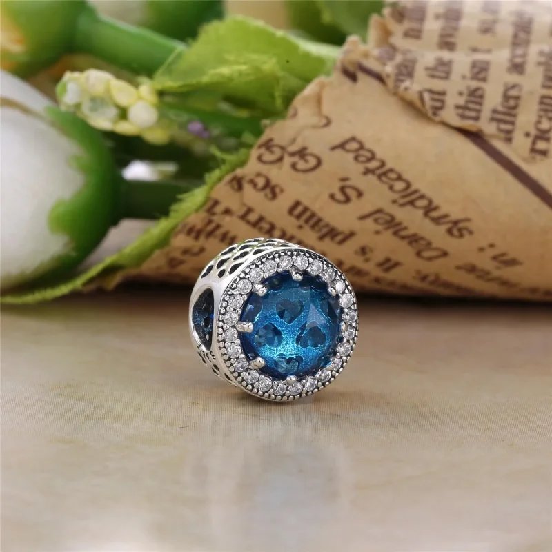 (bilde for) Pandora Abstrakt sølv sjarm med brekrystall og klare cubic zirconia - 791725NGL - Vis 2