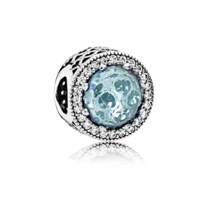 (bilde for) Pandora Abstrakt sølv sjarm med brekrystall og klare cubic zirconia - 791725NGL