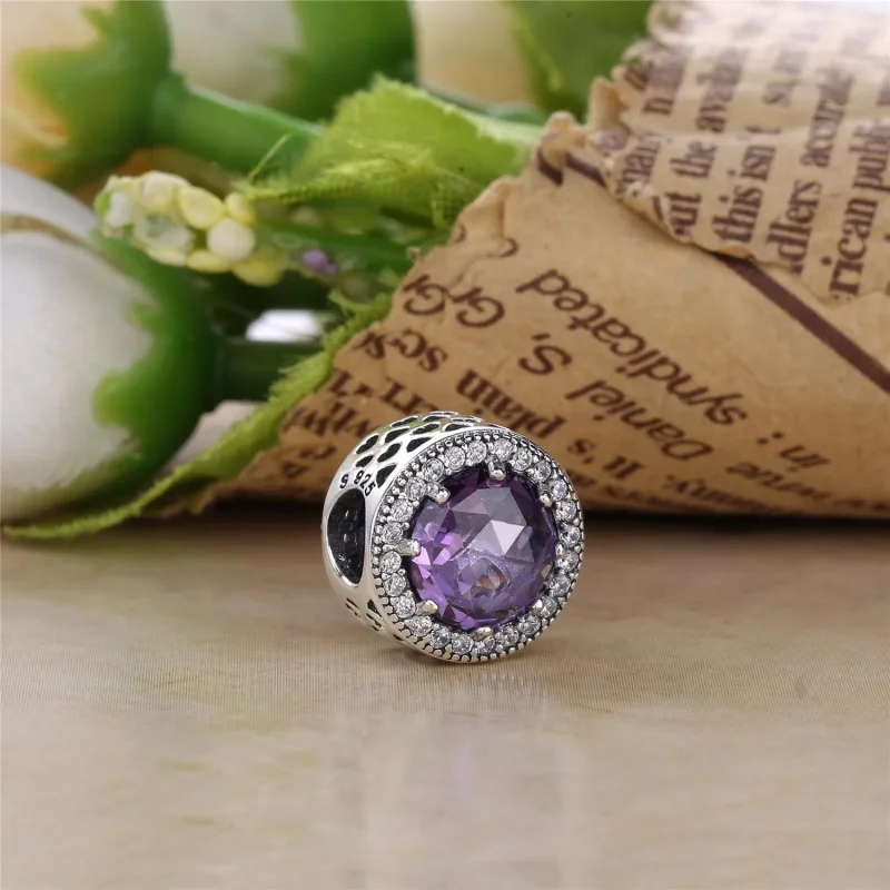 (bilde for) Pandora Abstrakt sølv sjarm med klare cubic zirconia - 791725CZ - Vis 2