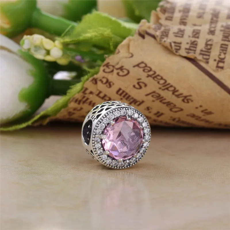 (bilde for) Pandora Abstrakt sølv sjarm med klare cubic zirconia - 791725CZ - Vis 3