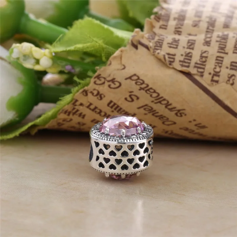 (bilde for) Pandora Abstrakt sølv sjarm med klare cubic zirconia - 791725CZ - Vis 4