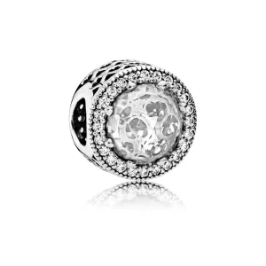 Pandora Abstrakt sølv sjarm med klare cubic zirconia - 791725CZ (bilde for) Pandora Abstrakt sølv sjarm med klare cubic zirconia - 791725CZ