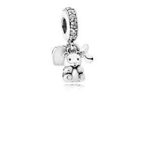 (bilde for) Pandora Baby Teddybjørn Hengende Charm - 792100CZ