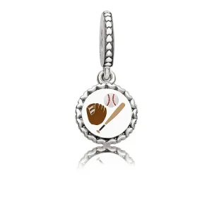 (bilde for) PANDORA Baseball Dingle Charm, Blandet emalje - ENG792018_17