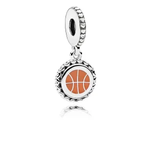 (bilde for) PANDORA Basketball Dingle Charm, Blandet emalje - ENG792018_18