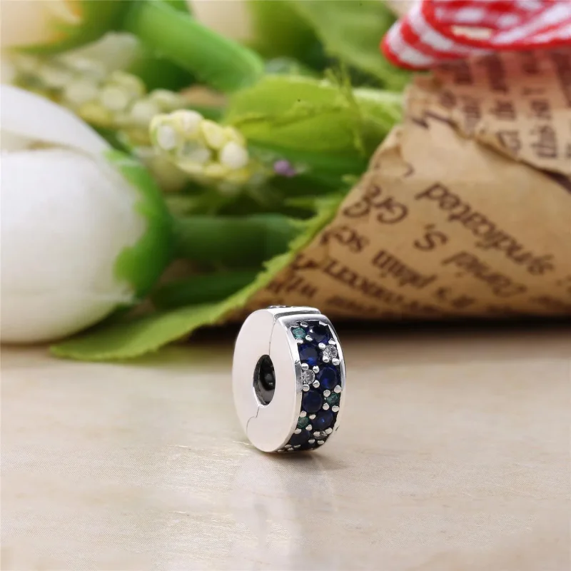 (bilde for) Pandora Blå Pavé Klemmecharm - 791817NSBMX - Vis 2