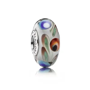 Pandora Blå, rød og grønn, glasscharm - 791614 (bilde for) Pandora Blå, rød og grønn, glasscharm - 791614