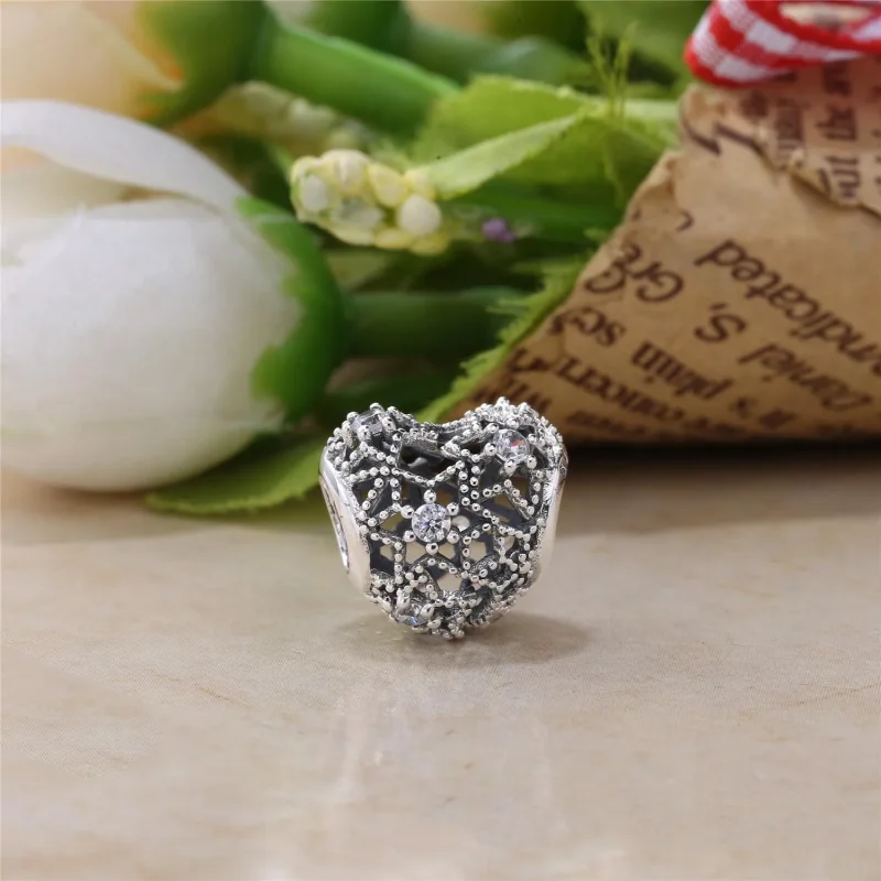 (bilde for) Pandora Blomstrende hjerte Charm - 796264CZ - Vis 2