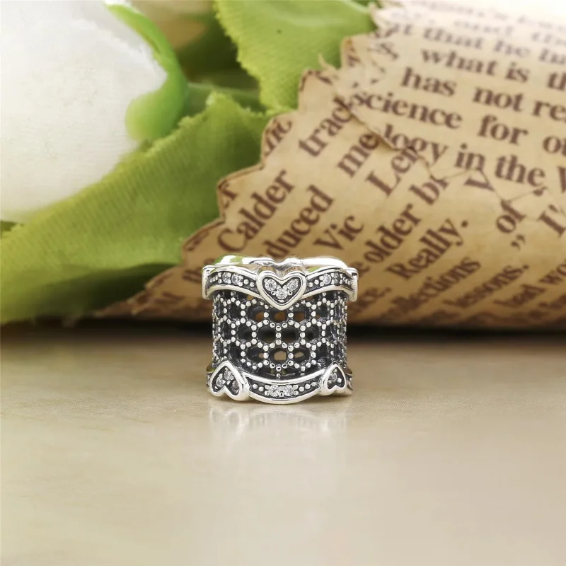 (bilde for) Pandora Blonde sølv avstandsstykke med klar cubic zirconia - 797653CZ - Vis 2