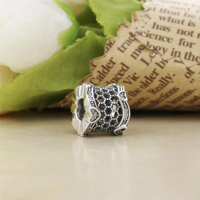(bilde for) Pandora Blonde sølv avstandsstykke med klar cubic zirconia - 797653CZ - Vis 3