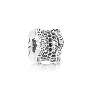(bilde for) Pandora Blonde sølv avstandsstykke med klar cubic zirconia - 797653CZ