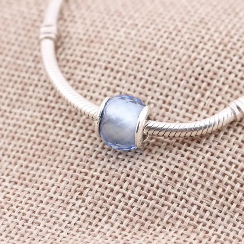 (bilde for) Pandora Blue Petite Facets Charm - 791499SBQ - Vis 2