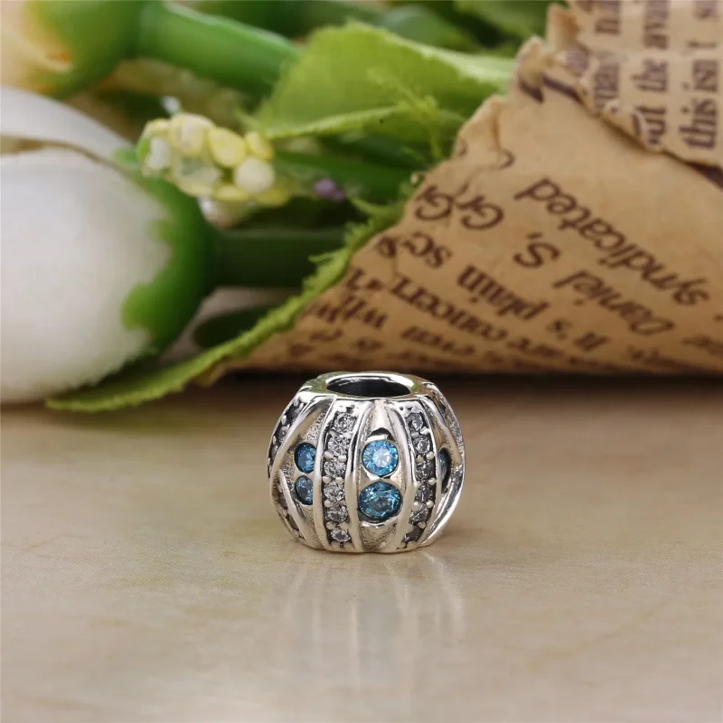 (bilde for) PANDORA Blue Stone Charm - PX00168-1 - Vis 3