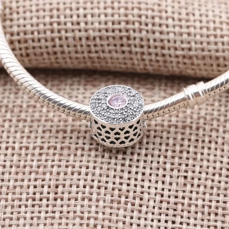 (bilde for) Pandora Blush Pink Radiant Splendour Charm - 791763NBP - Vis 2
