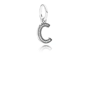 (bilde for) Pandora Bokstaven C, hengende charm - 791315CZ