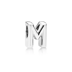 (bilde for) Pandora Bokstaven M Alfabet Charm - 797467