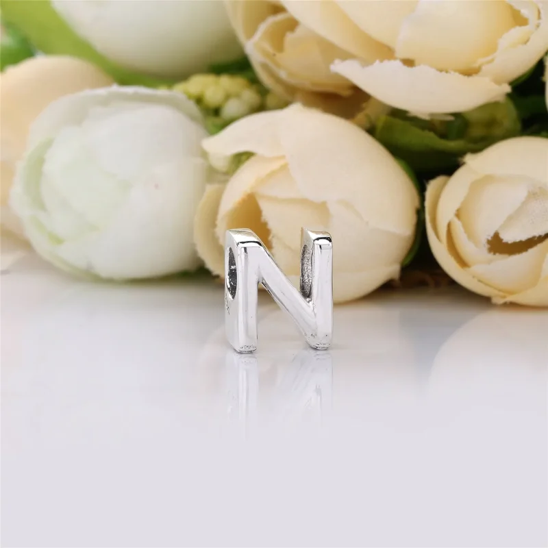 (bilde for) Pandora Bokstaven N Alfabet Charm - 797468 - Vis 2