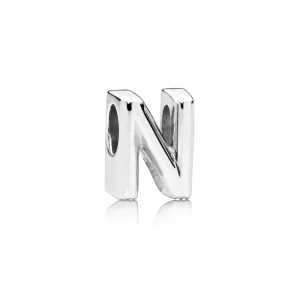 Pandora Bokstaven N Alfabet Charm - 797468 (bilde for) Pandora Bokstaven N Alfabet Charm - 797468