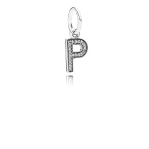 (bilde for) Pandora Bokstaven P, hengende charm - 791328CZ