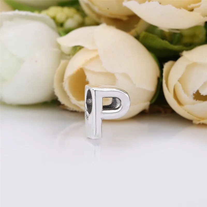 (bilde for) Pandora Bokstaven P sølv sjarm - 797470 - Vis 2