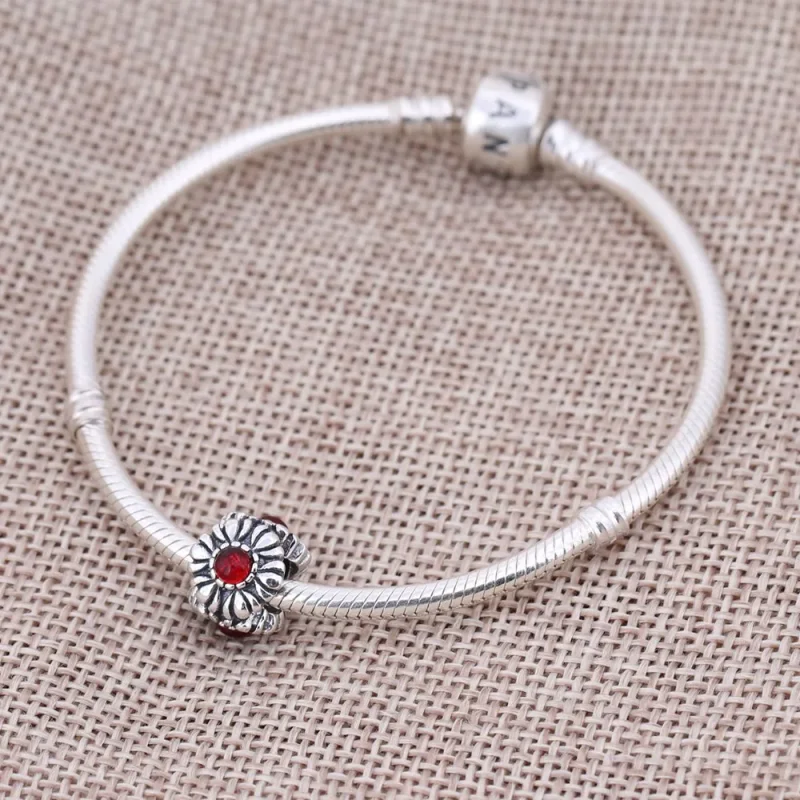 (bilde for) Pandora Bursdagsblomst juli, charm - 790580CAR - Vis 2