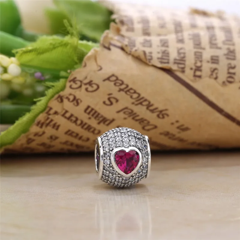(bilde for) Pandora Captivating Hearts Charm - 791815CZS - Vis 3