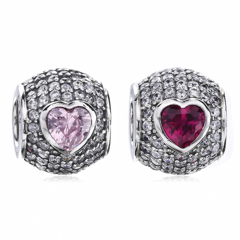 (bilde for) Pandora Captivating Hearts Charm - 791815CZS - Vis 5