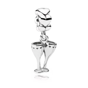 Pandora Champagneglass, hengende charm - 791150 (bilde for) Pandora Champagneglass, hengende charm - 791150