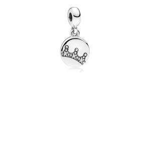 (bilde for) Pandora Crown ESSENCE COLLECTION dingler i sølv med klare cubic zirconia - 797624CZ