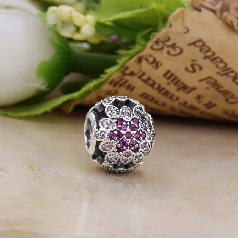 (bilde for) Pandora Crystallised Snowflake Charm - 791760NBLMX - Vis 5