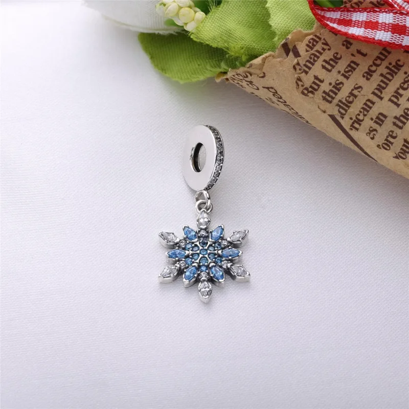 (bilde for) PANDORA Crystallized Snowflake Anheng Charm - 791761nblmx - Vis 5