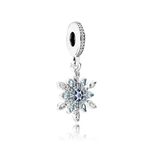 (bilde for) PANDORA Crystallized Snowflake Anheng Charm - 791761nblmx