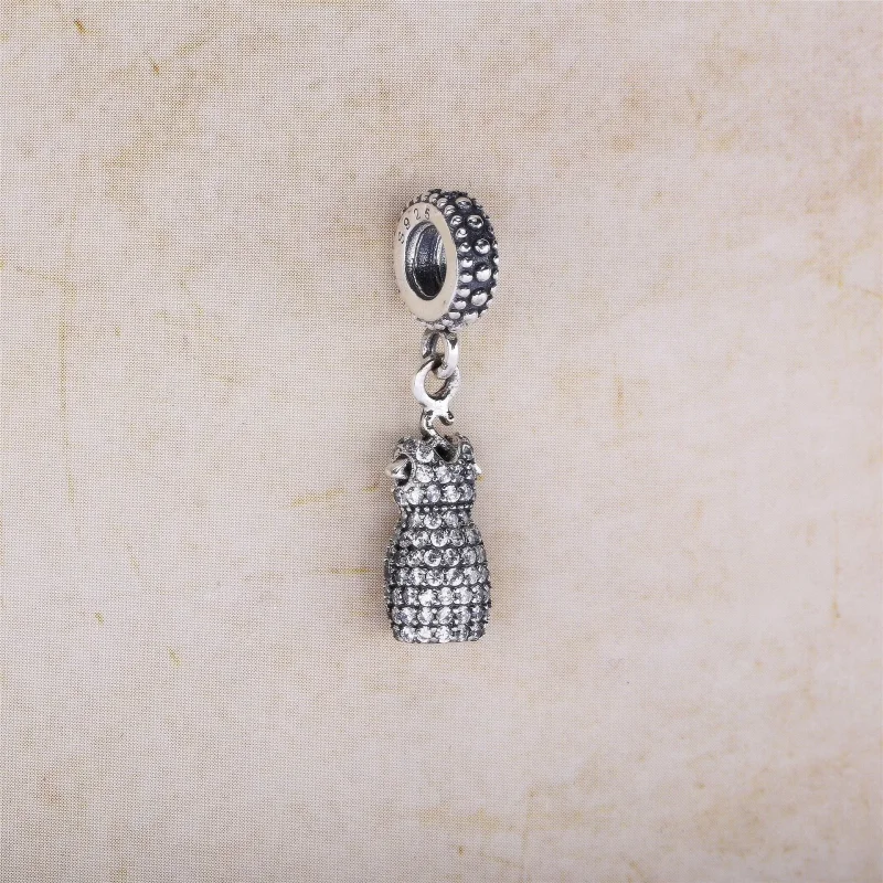 (bilde for) PANDORA Dazzling Dress with Clear CZ Dangle - 792062cz - Vis 2