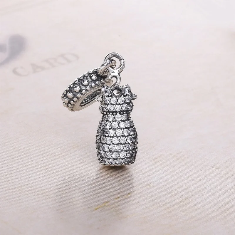 (bilde for) PANDORA Dazzling Dress with Clear CZ Dangle - 792062cz - Vis 3