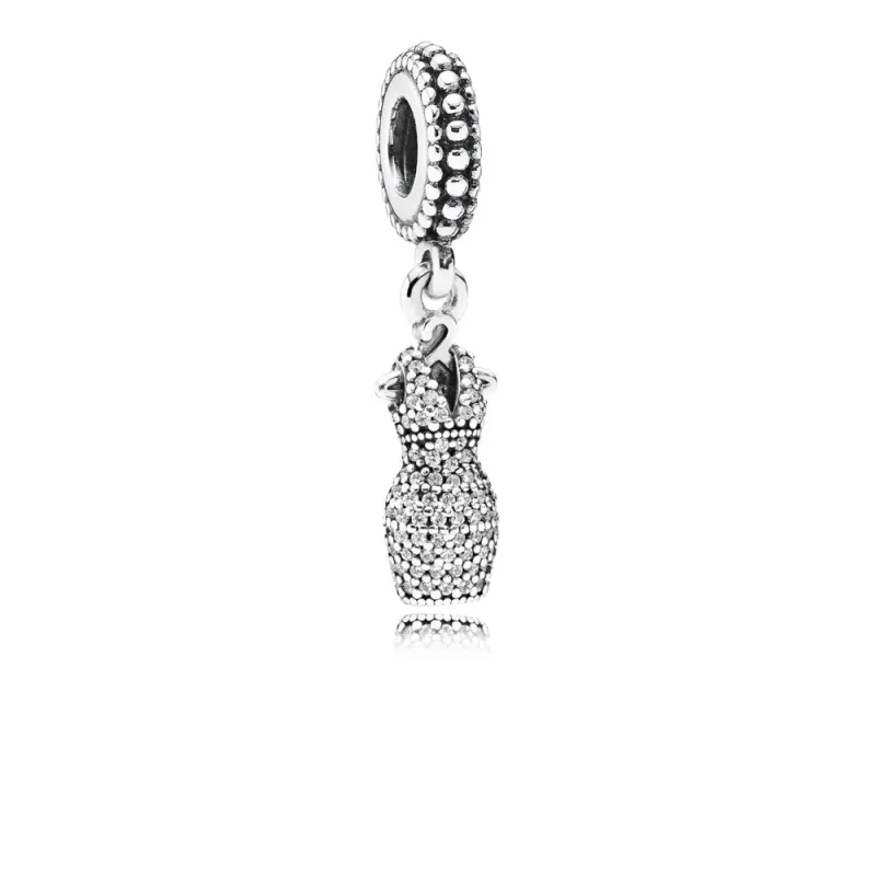 (bilde for) PANDORA Dazzling Dress with Clear CZ Dangle - 792062cz