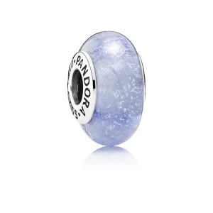 (bilde for) Pandora Disney Cinderella silver charm with blue fluorescent Murano glass - 791640