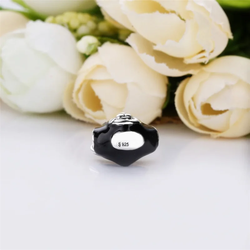 (bilde for) Pandora Disney Figaro silver charm with black enamel - 797488EN16 - Vis 3