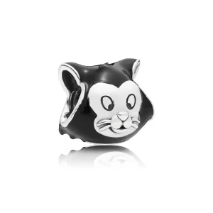 (bilde for) Pandora Disney Figaro silver charm with black enamel - 797488EN16