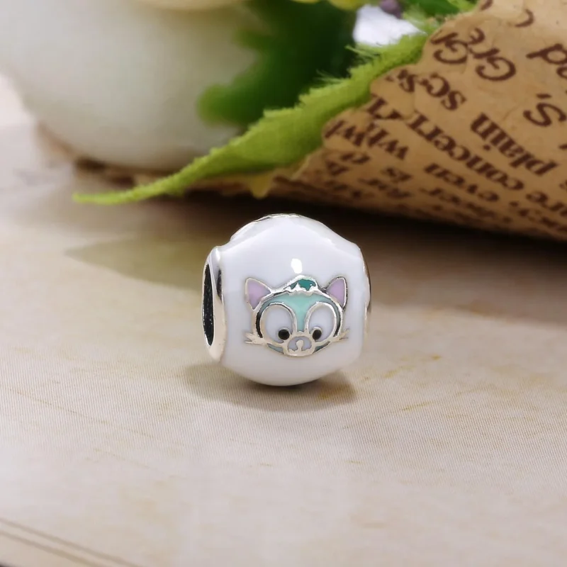(bilde for) Pandora Disney Gelatoni silver charm with white, black, red, green, pink and min - Vis 2