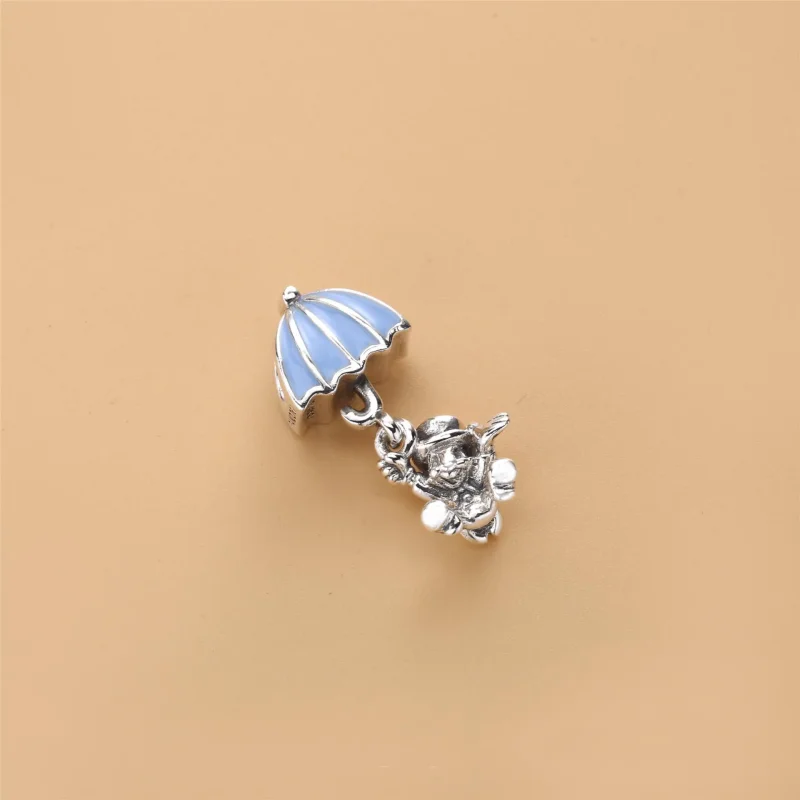 (bilde for) Pandora Disney Jiminy Cricket og paraply sølv dingler med blå emalje - 797492EN4 - Vis 3