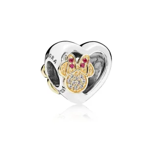 (bilde for) Pandora Disney, Mickey & Minnie Love Icons Charm - 796463CZ