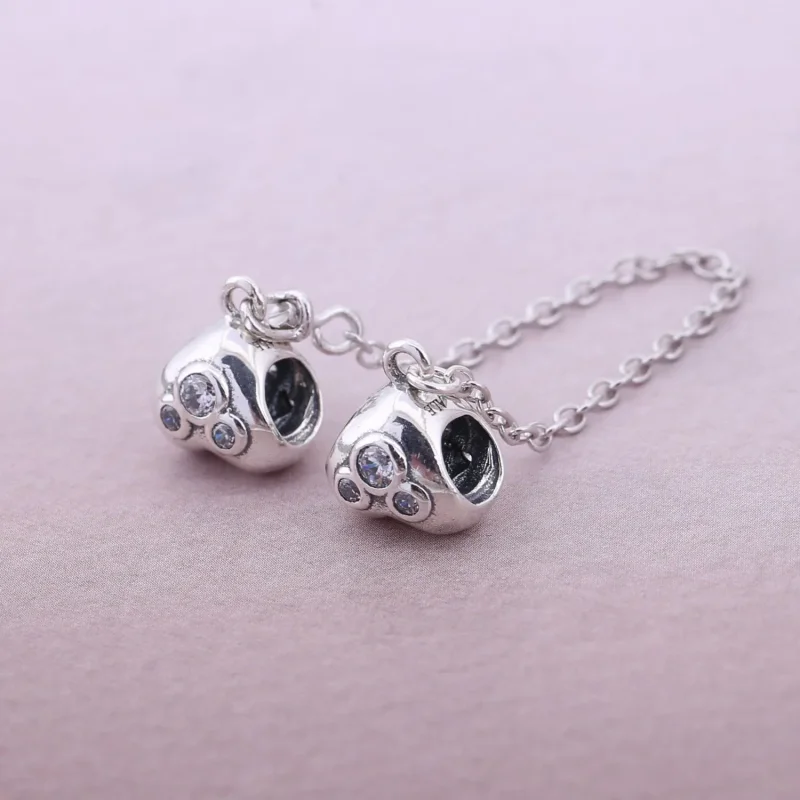 (bilde for) Pandora Disney Mickey & Minnie sikkerhetskjede i sølv med cubic zirconia - 79170 - Vis 2