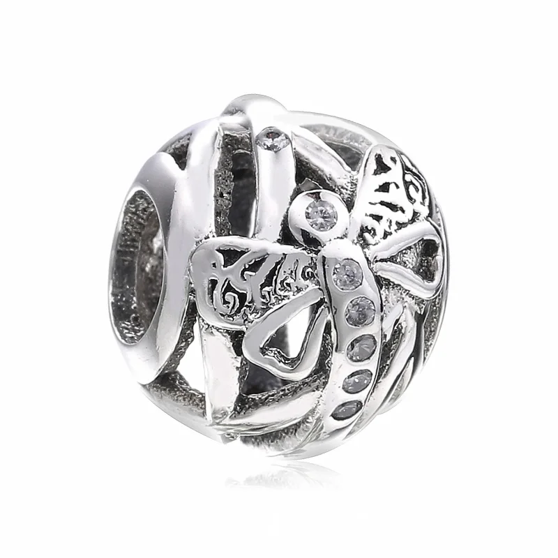 (bilde for) Pandora Dreamy Dragonfly Charm - 797025CZ - Vis 2