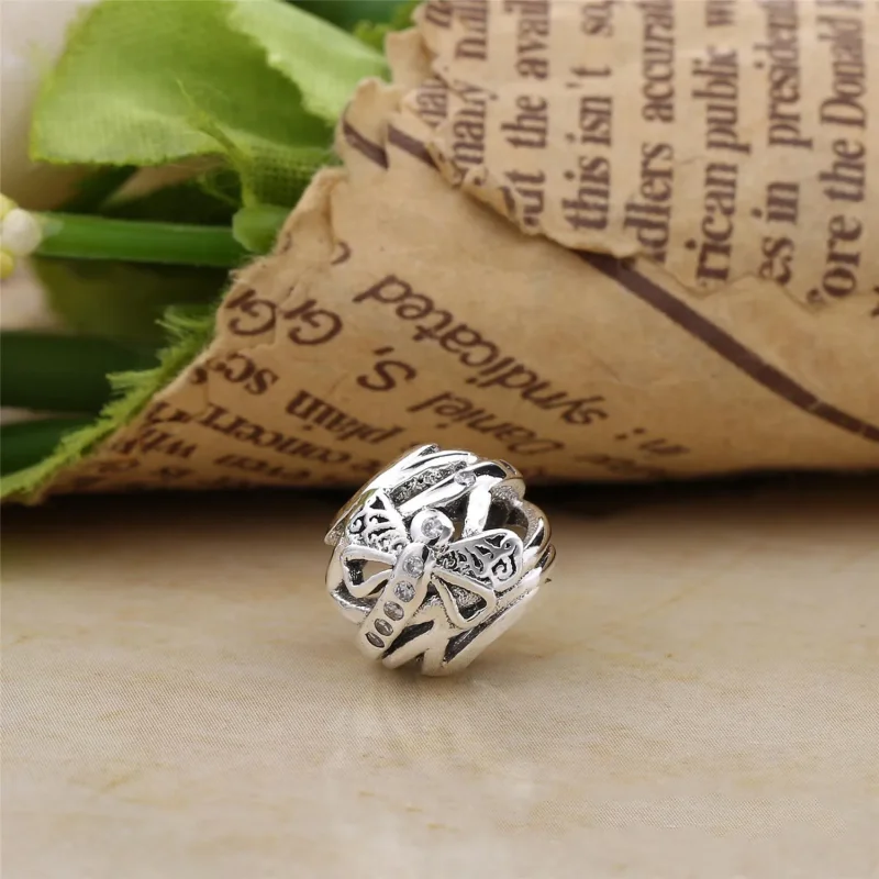 (bilde for) Pandora Dreamy Dragonfly Charm - 797025CZ - Vis 4